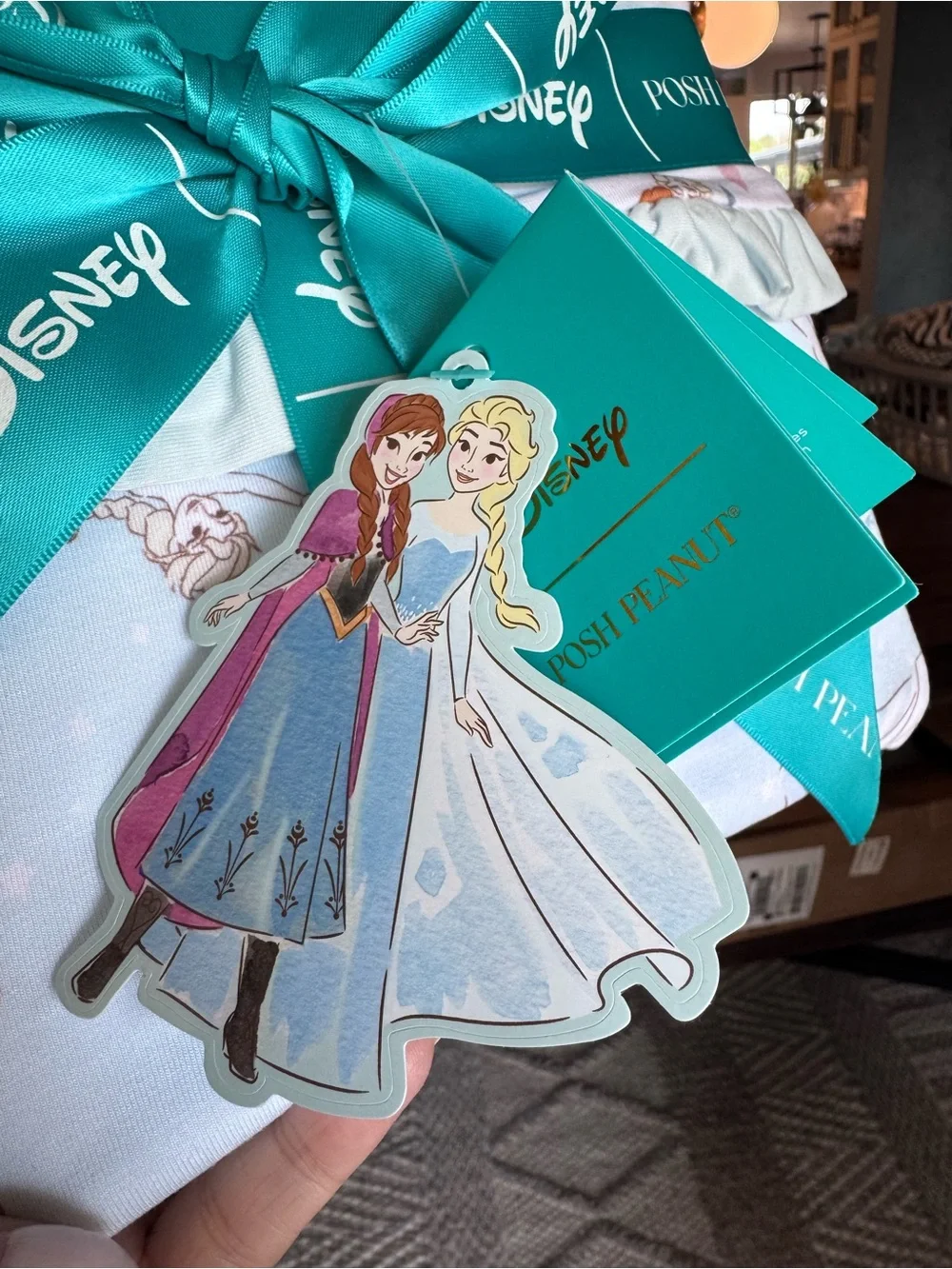 Posh Peanut Girls Disney Frozen Luxette Pattoo Blanket